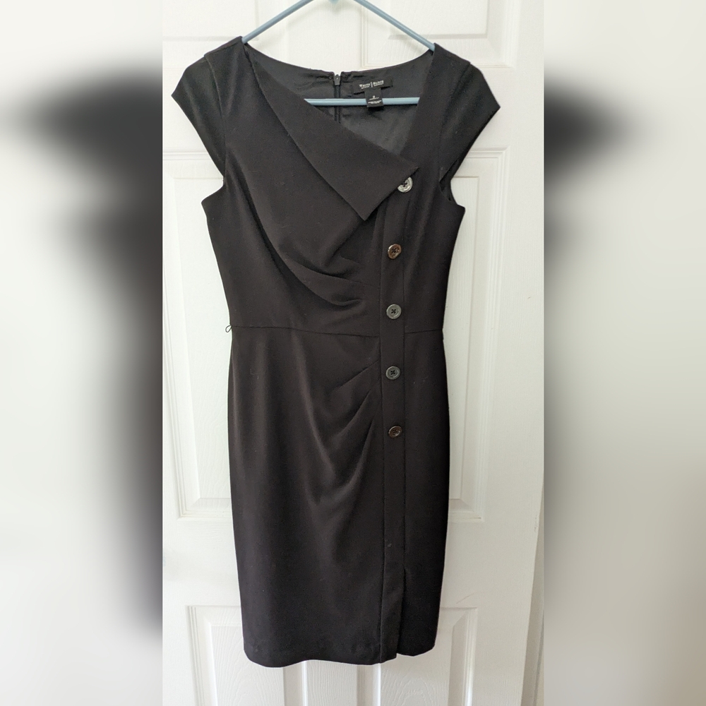 White House Black Market Black Sheath Mini Dress
